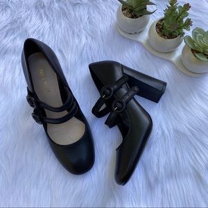 NINE WEST Retro Leather Pump Heels Rockabilly 7